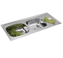 Double Bowl Single Drain Sinks - 4004