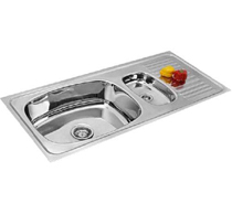 Double Bowl Single Drain Sinks - 4002