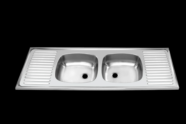 Double Bowl Double Drain-150X50