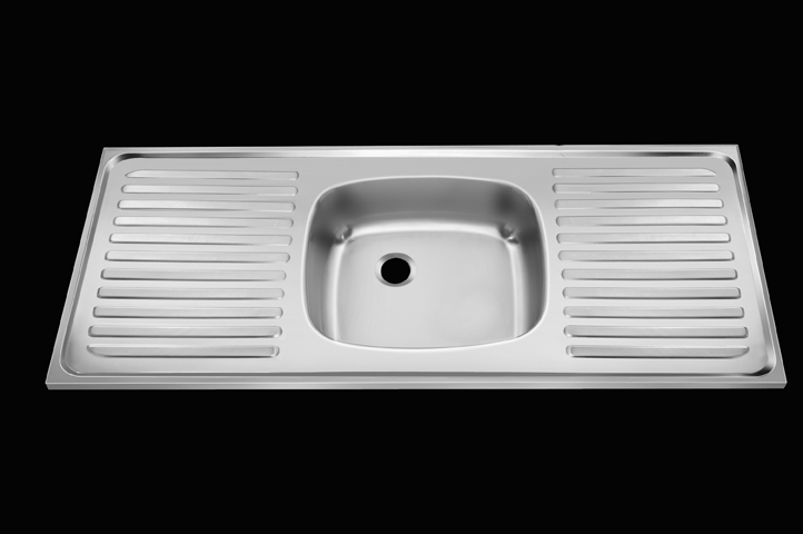 Single Bowl Double Drain-150X50